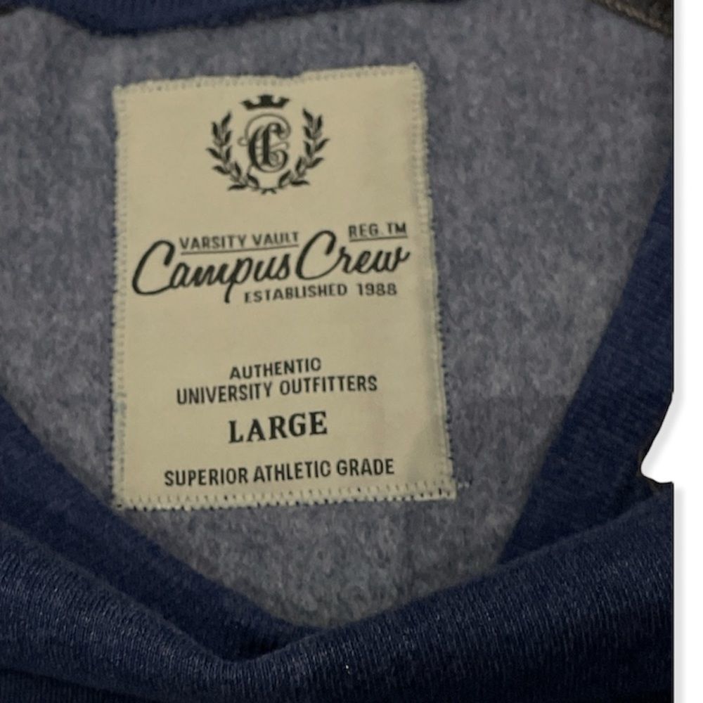 Campus Crew sweatshirt size Large - Picture 4 of 6